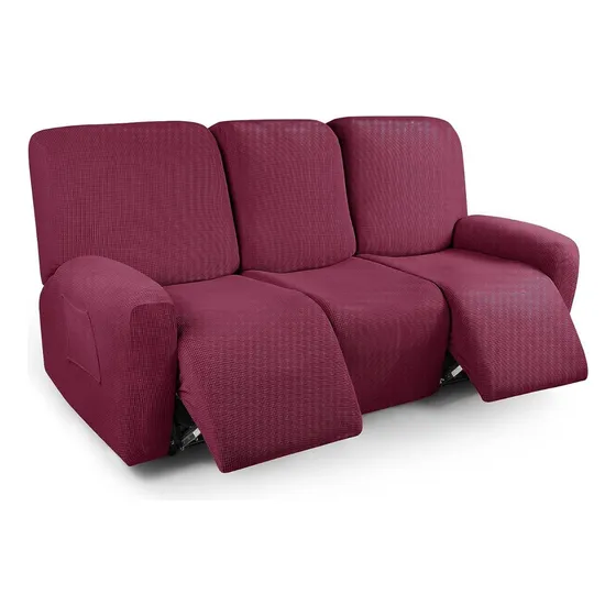Funda De Sillón Reclinable Para 3 Cuerpos, 8 Piezas