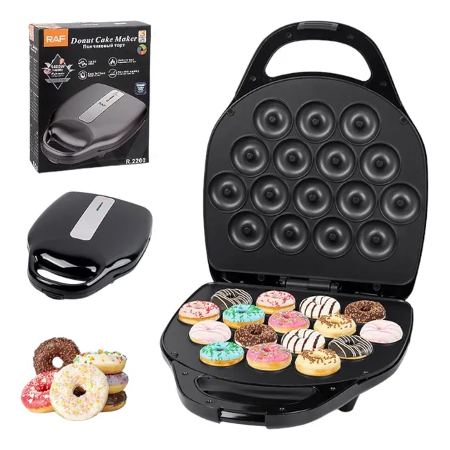 Maquina Antiadherente Para Hacer  Mini Donas 16 A La Vez