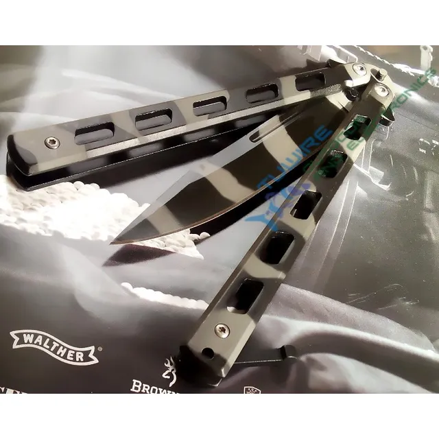 Navaja Mariposa Balisong Camo Urbano Caza Deporte Cuchillo