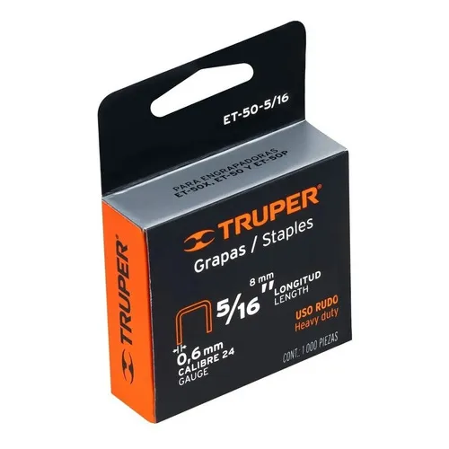 Grapas 5 16 X 1000un Et-50 Truper