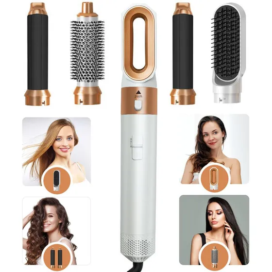 Peine De Aire Caliente, Secador De Pelo, Herramienta, 5 En 1