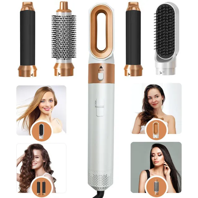 Peine De Aire Caliente, Secador De Pelo, Herramienta, 5 En 1
