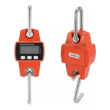 Balança Digital 300 Kg Guindaste Industrial Lcd Portátil 3v Laranja