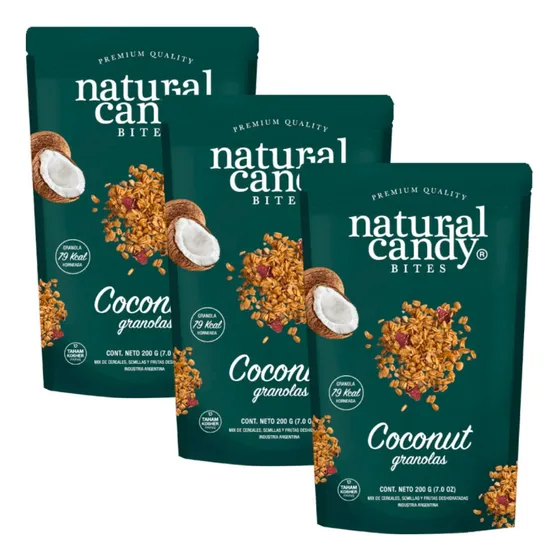 Granola Clasica Con Coco Natural Candy 200gr X3