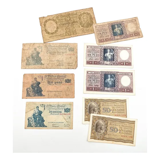 Billetes Argentinos Moneda Nacional (lote) - Numismatica