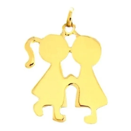 Dije Novios De Oro Laminado 18k Amor San Valentin Rommanel