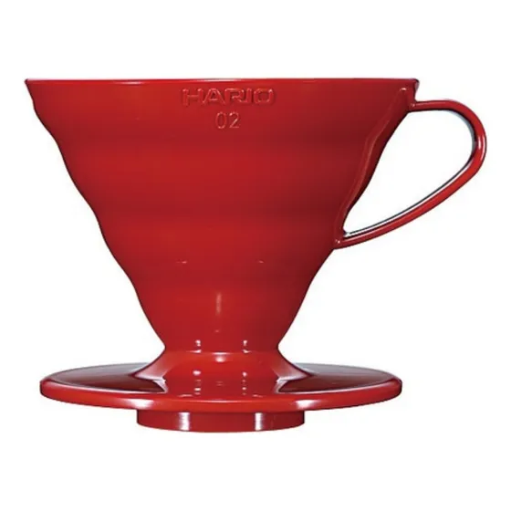 Cafetera Hario V60 Acrílico Tamaño 02 Roja