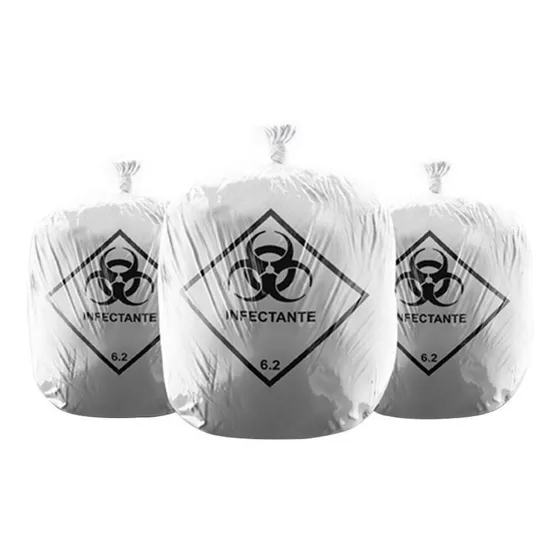 Saco De Lixo Infectante 100 Litros Branco 100 Unid Talge