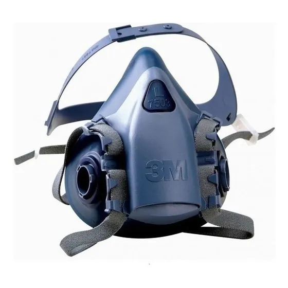 Máscara 3m 7500 em silicone super confortável #hb0043712 tamanho M 7502