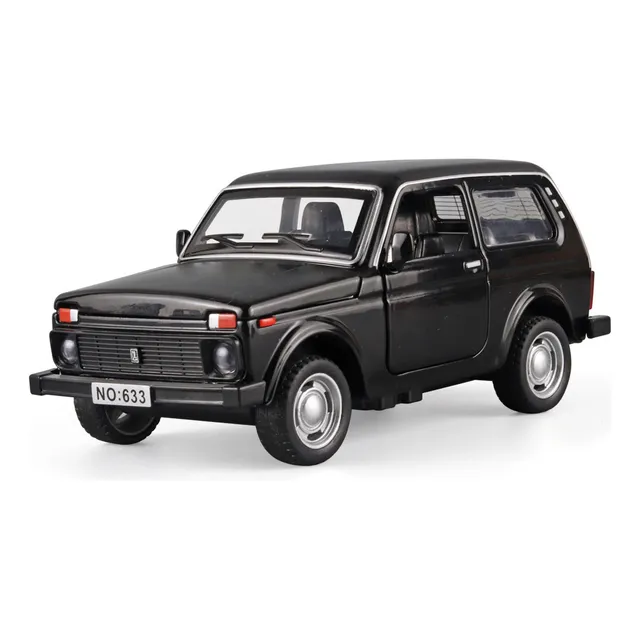 Maqueta De Aleación Lada Jeep 1:32 Con Luz Y Sonido