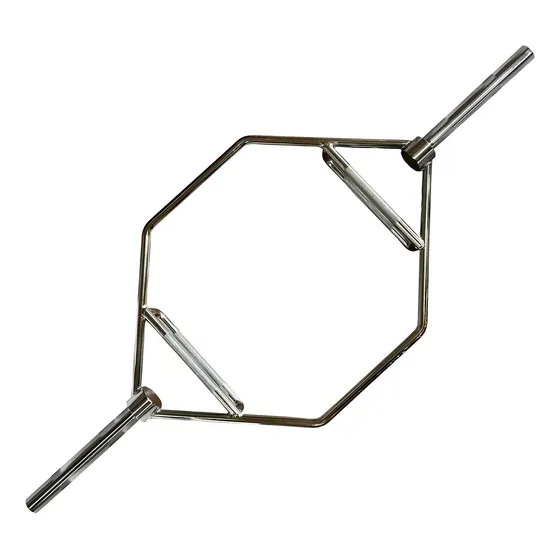 Barra Hexagonal Trap Bar Olimpica Peso Muerto Cromada 50mm