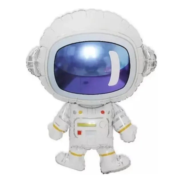 Globo Gigante Astronauta 70cm Metalizado Cotillon Decoracion