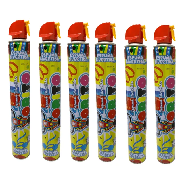Espuma Carnaval Ferias Fiestas Hora Loca 500 Ml X 6 Unidades
