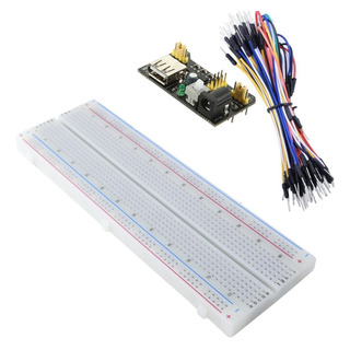 Kit Protoboard 830 Puntos + Fuente Mb102 + 65 Cables Dupont Kit Protoboard 830 Puntos + Fuente Mb102 + 65 Cables Dupont
