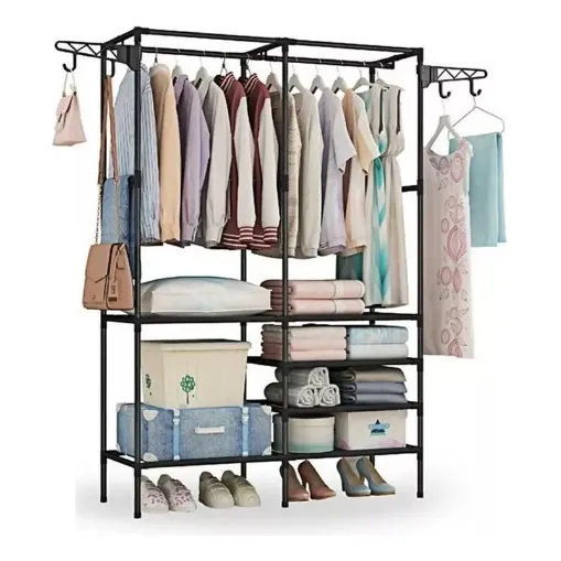 Organizador De Ropa Perchero De Piso Colgador Rack Closet