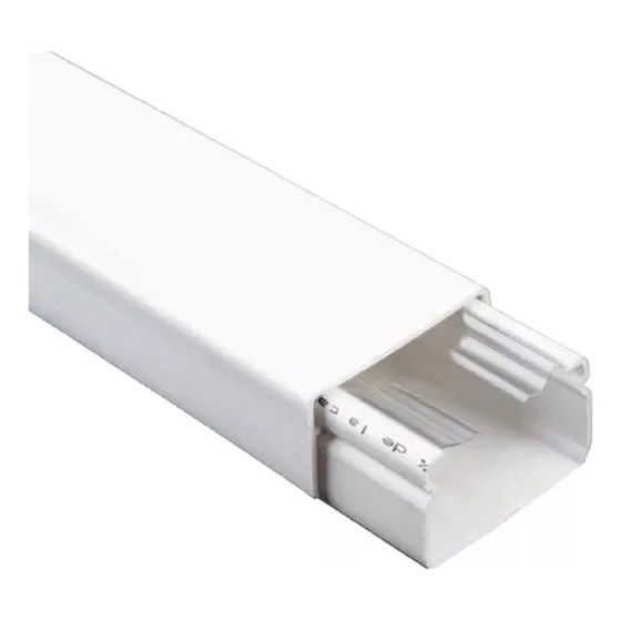 Ducto Plástico De Pared Color Blanco. Dimensiones: 20x12mm