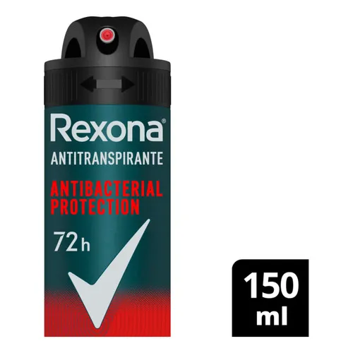 Rexona Desodorante Antitranspirante Antibacterial Men 150ml Fragancia Antibacterial