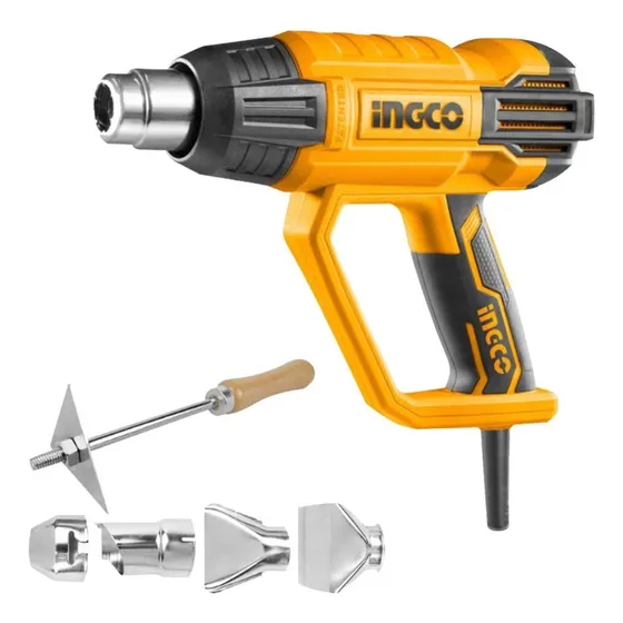 Pistola de calor Ingco HG200028 color amarillo potencia de 2kW - 220V