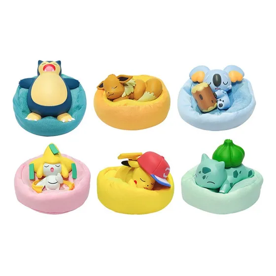 Colección De 6 Figuras Pokemon Dormilones 7cm