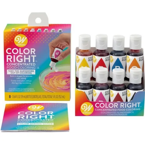 Colorante Comestible Liquido X 8 Color Right Wilton Titanweb