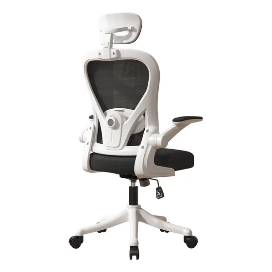 Silla Amia Ergonómica Silla De Escritorio Soporte Lumbar Ajustable Silla de Oficina Giratoria Vidita Blanco