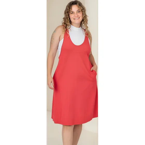 Vestido Jumper Jardinero Modal Lycra Onara Orion T.grande Cs