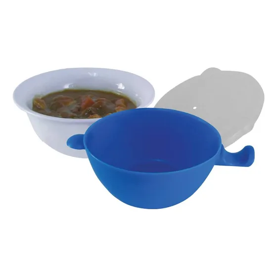 Deluxe Comfort  Cool Touch Cuenco Para Microonda Color Azul