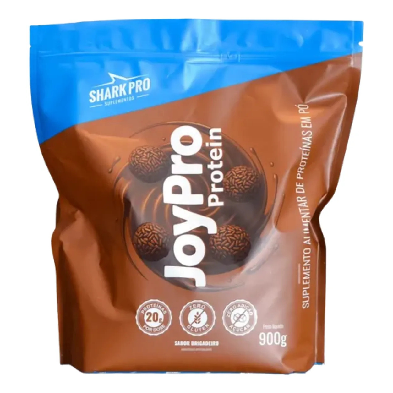 Whey Protein Joypro 100% Gourmet + Colageno 900g - Shark Pro Brigadeiro