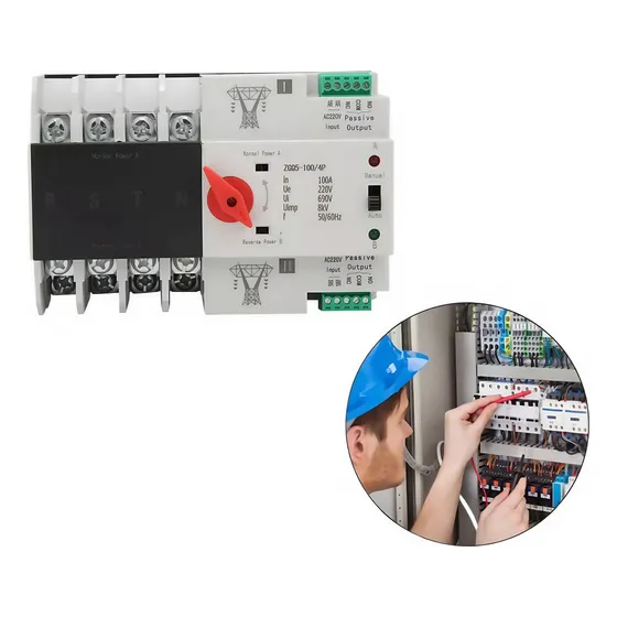 220v Automatic Transfer Switch Double Power