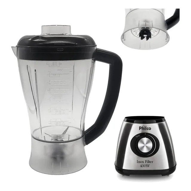 Copo Do Liquidificador Philco Inox Filter 430w