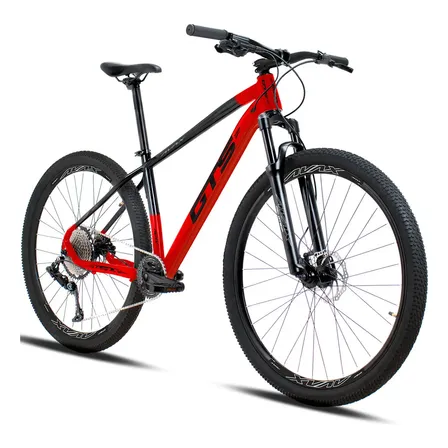 Bicicleta Aro 29 Gts Feel Avax 12v Freio A Disco Hidráulico Cor Preto vermelho Tamanho Do Quadro 21
