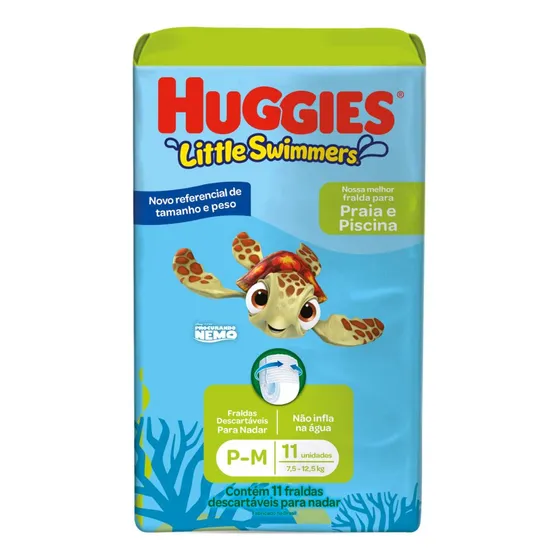 Fralda Praia & Piscina Huggies Little Swimmers M 11 Unidades