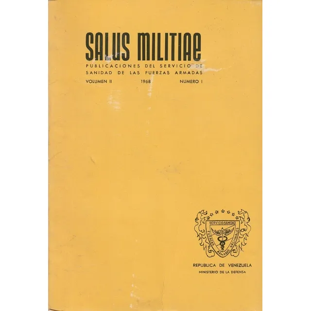 Revista Salus Militae Numero 1 Caracas 1968