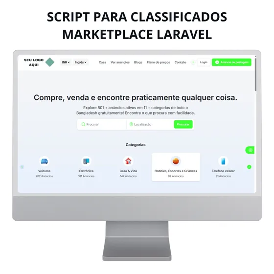 Script Para Classificados Marketplace Laravel