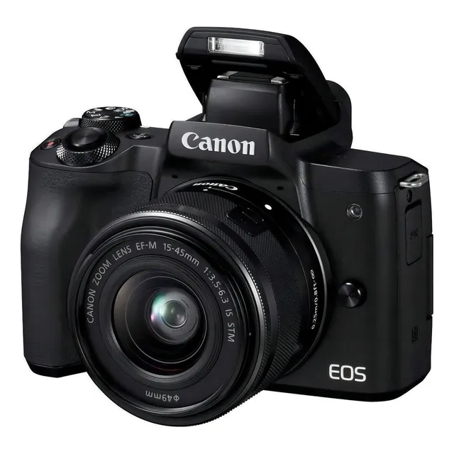 Canon EOS Kit M50 15-45mm IS STM sin espejo color negro