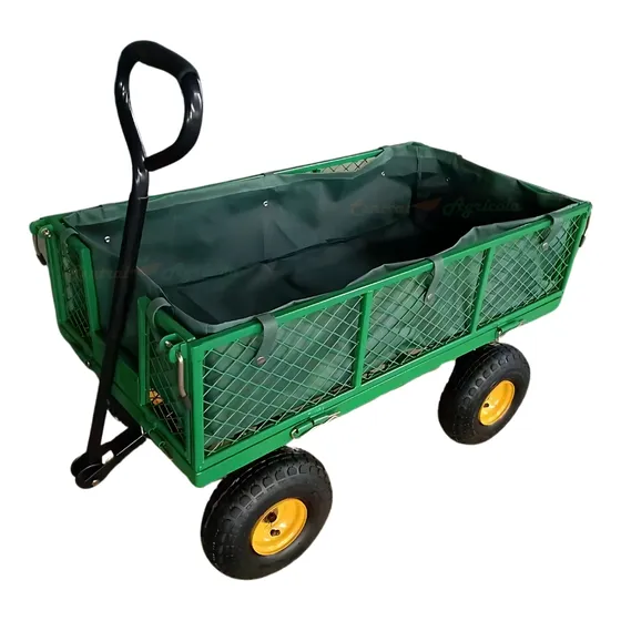 Carro Arrastre Con Barandas Multipropósito - Carrito 200kgs 