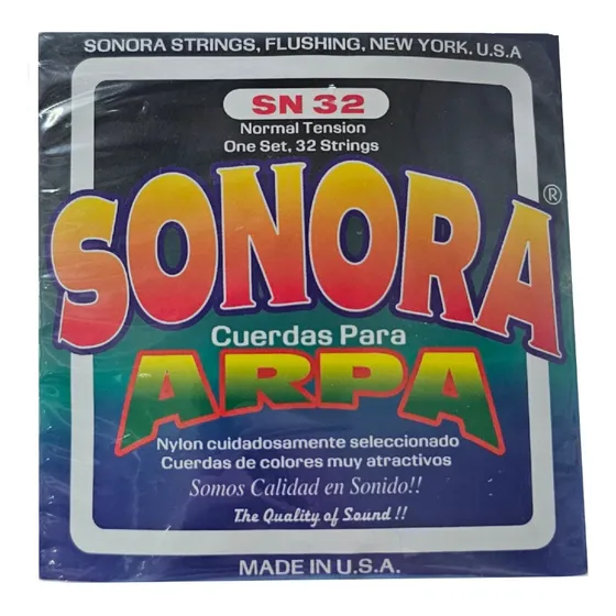 Juego De Cuerdas Para Arpa Marca Sonora Hechas En Usa