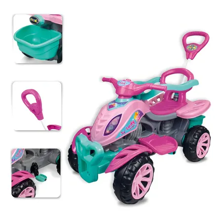 Carrinho De Passeio Infantil Quadriciclo Lady Star Rosa