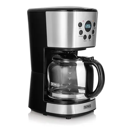 Cafetera Thomas TH-141DI automática negra y inox de filtro