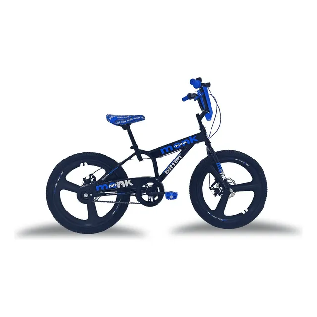 Bicicleta Rodada 20 Para Niño Monk Bitten Color Azul
