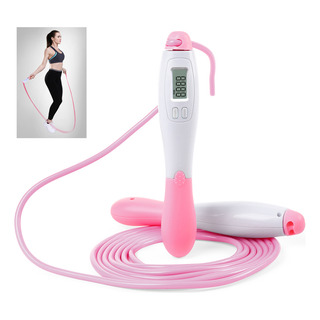 Cuerda De Saltar Ajustable Con Contador Digital De Calorías Cuerda De Saltar Ajustable Con Contador Digital De Calorías