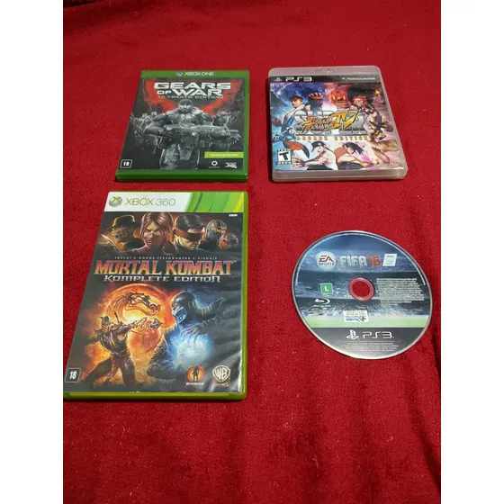 Lote Mortal Kombat 9 Xbox 360, Gears Of War E Outros
