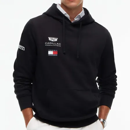 Sudadera Tommy Hilfiger F1 Cadillac Team Unisex L Black Logo