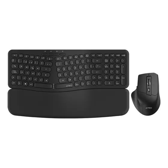 Kit 2 En 1 Teclado Y Mouse Acteck Mk650 Inalambrico Negro