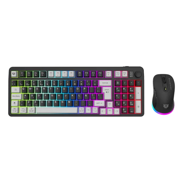 Kit Gamer 2 En 1 Balam Rush Squad Conquest Pro Kg525 Trimodo Mouse Negro Teclado Negro