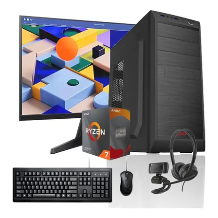 Pc + Monitor 24 + Perif: Amd 5700g 16gb 500gb Vega Wifi 16 Gb