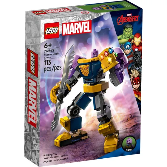 Lego Marvel - Armadura Robótica De Thanos (76242) Cantidad de piezas 113