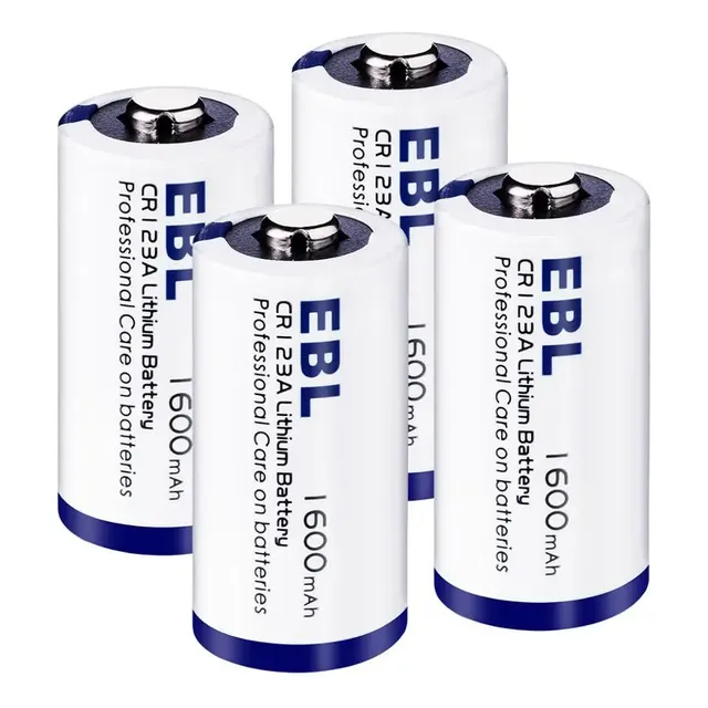 Pilas Cr123a Ebl 1600mah Lithium Cr123 Litio Caja X 4 Unid.