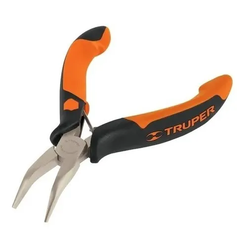 Mini Alicate Pinza Punta Curva 5 Mango Comfort Grip Truper 