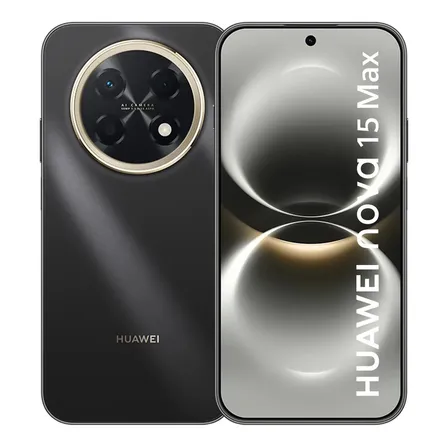 Smartphone Huawei Nova 15 Max 8gb+256gb Câmera Ryyb Ultra Nítida De 50 Mp Corpo Extra Durável Super Bateria De 8.500 Mah Tela Oled Vívida De 6,84 Botão X Preto